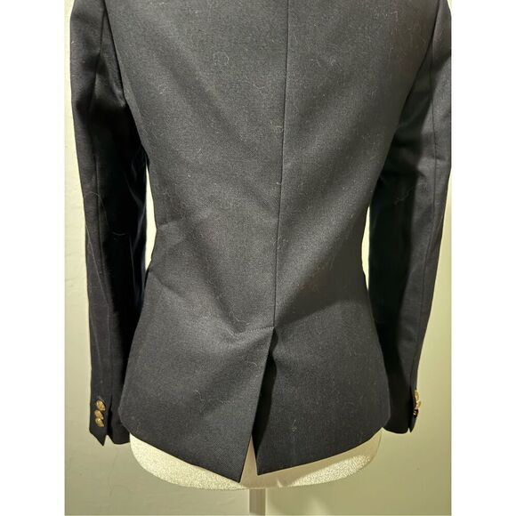 J. Crew schoolboy navy blue wool blend blazer 4 Gold accent buttons - Picture 10 of 12